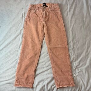 Urban Outfitters BDG corduroy coral pants size 28 slim fit straight leg